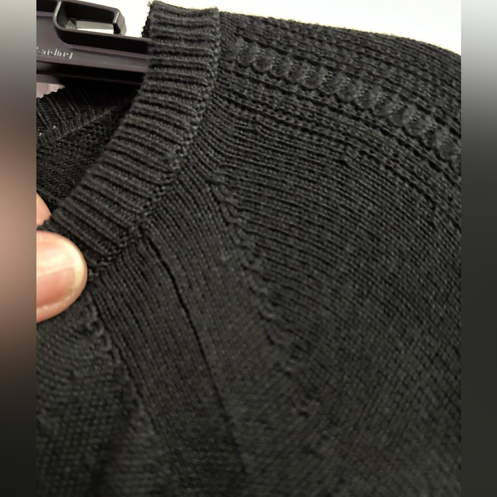 Banana Republic black button up cardigan - Picture 5 of 7